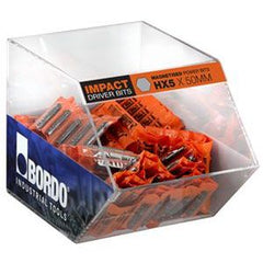 Bordo - 5 Impact Screwdriver Power Bit Display Box<BR>Contai | 5405-HX5X50-D1