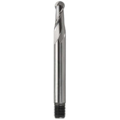 Bordo - 3/8" Short Ball Nose Threaded HSS Cobalt Slot Drill | 6016-3/8S