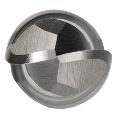 Bordo - 10mm Short Ball Nose Flatted HSS Cobalt Slot Drill | 6024-10.00S