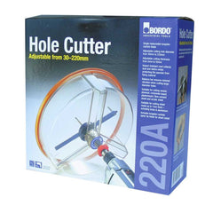 Bordo - 220A Adjustable Hole Cutter - 30-220mm | 7096-220A