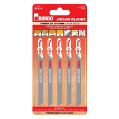 Bordo - 100mm x 4.0T HCS T-Shank High Speed Cut Jigsaw Blade - 5Pk | 7110-31014