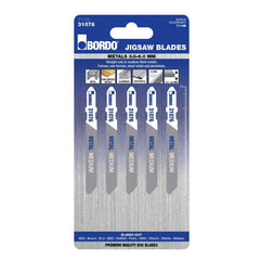 Bordo - 75mm x 2T Medium Straight Cut Jigsaw Blade - 5Pk | 7110-31076