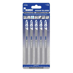 Bordo - 132mm x 2T Medium Straight Cut Jigsaw Blade - 5Pk | 7110-31090