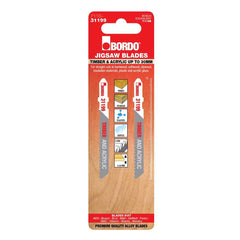 Bordo - 75mm x 2.0T HCS T-Shank Straight Cut Jigsaw Blade - 2Pk | 7110-31199