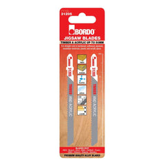 Bordo - 100mm x 2.0T HCS T-Shank Precise Cut Jigsaw Blade - 2Pk | 7110-31205