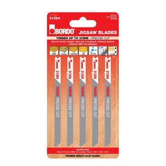 Bordo - 100mm x 2.5T HCS Uni Shank Precise Cut Jigsaw Blade - 5Pk | 7110-31304