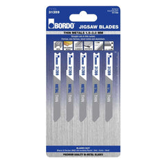 Bordo - 75mm x 1.2T HSS Uni Shank Thin Jigsaw Blade - 5Pk | 7110-31359
