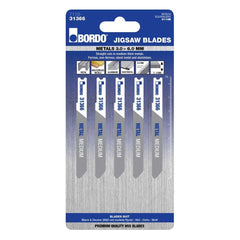 Bordo - 75mm x 2.0T HSS Uni Shank Medium Jigsaw Blade - 5Pk | 7110-31366
