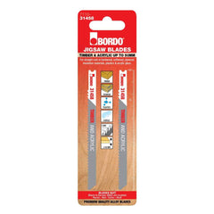 Bordo - 100mm x 2.0T HCS Uni Shank Precise Cut Jigsaw Blade - 2Pk | 7110-31458