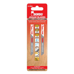 Bordo - 75mm x 2.0T HCS Uni Shank Curved Cut Jigsaw Blade - 2Pk | 7110-31465