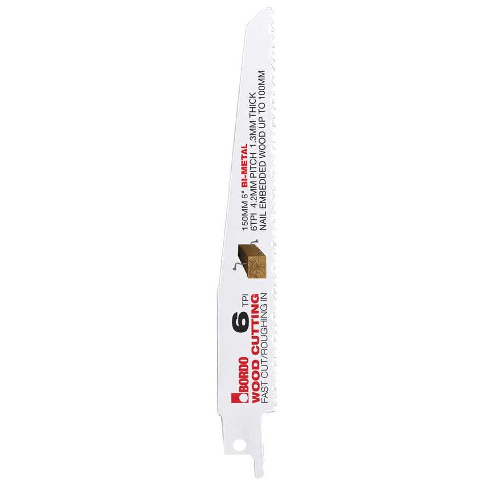 Bordo - 150mm (6") 6TPI Reciprocating Saw Blade | 7200-0606