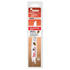 Bordo - 150mm (6") 6TPI Reciprocating Saw Blade - 2Pk Clam | 7200-0606C