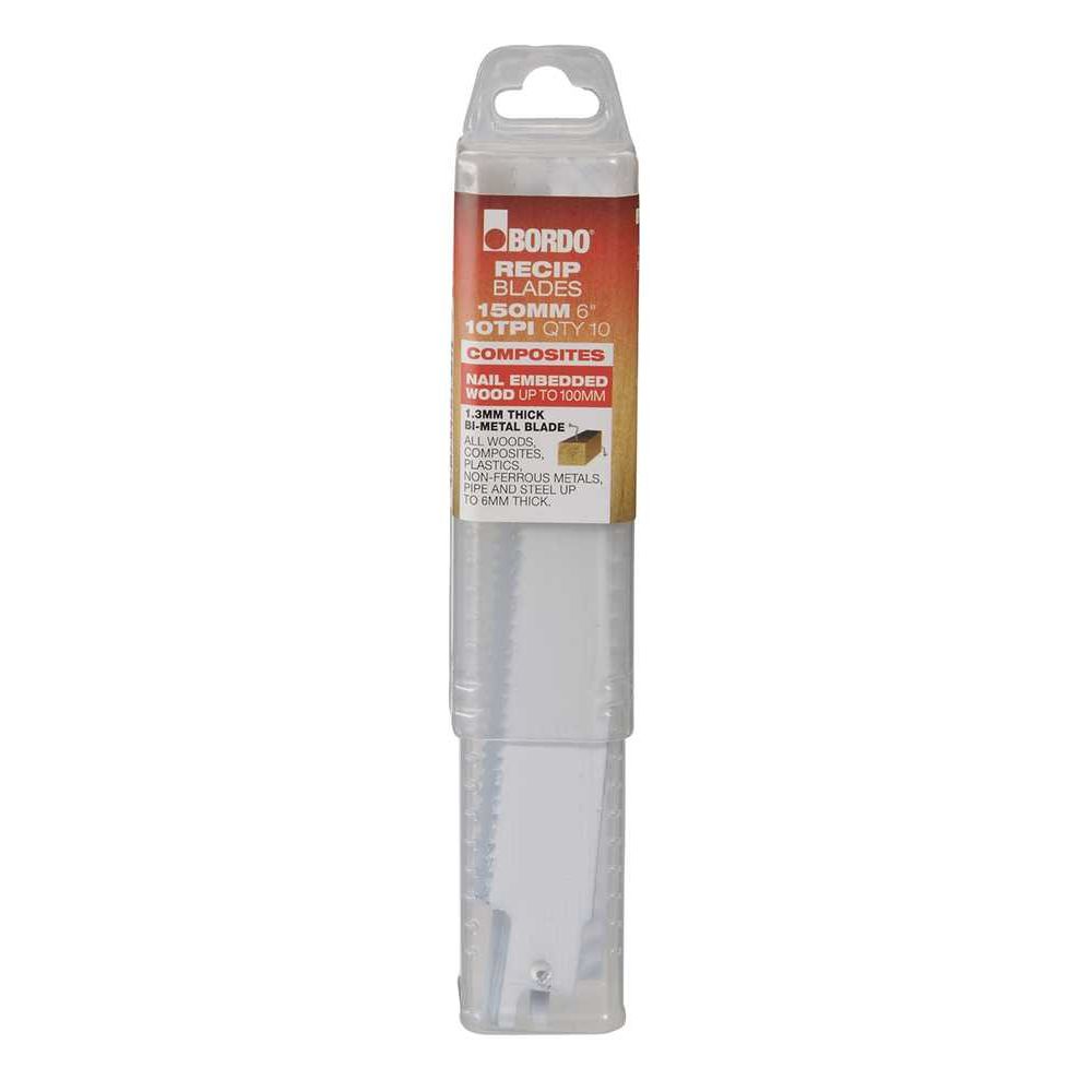 Bordo - 150mm (6") 10TPI Reciprocating Saw Blade | 7200-0610