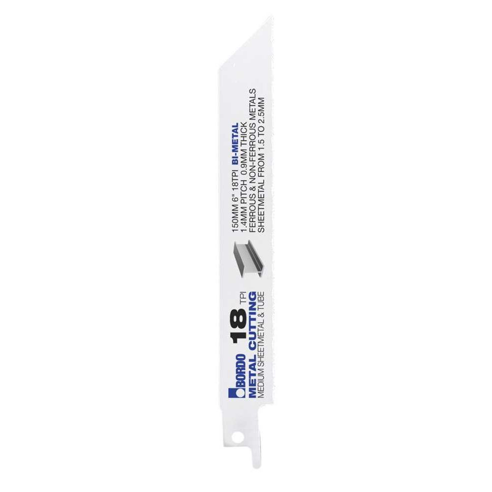 Bordo - 150mm (6") 18TPI Reciprocating Saw Blade | 7200-0618