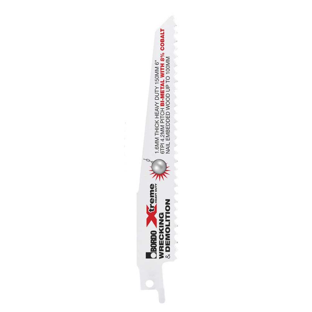 Bordo - 150mm (6") 6TPI Xtreme Reciprocating Saw Blade | 7202-0606