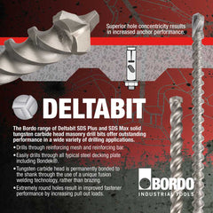Bordo - 10 x 166mm SDS+ Deltabit Masonry Drill | 2543-10.00x166
