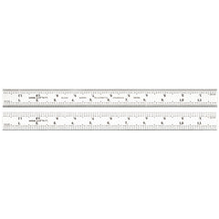 Starrett - Steel Rule 24in 1/10in Shrink per Foot 6R Grad | C100C-24