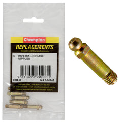 Champion - Grease Nipples - 1/4" - BSP - Straight | C108-16