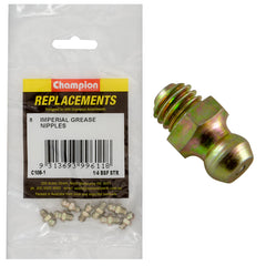 Champion - Grease Nipples - 1/4" - Bsf - Straight | C108-1