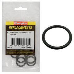 Champion - O Rings - Nitrile Rubber - 70 Shore - 3/4" x 1/8" - Black | C115-11