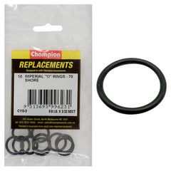 Champion - O Rings - Nitrile Rubber - 70 Shore-⅝" x 3/32" - Black | C115-9