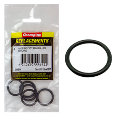 Champion - O Rings - Nitrile Rubber - 70 Shore - 23mm x 3.5mm - Black | C116-14