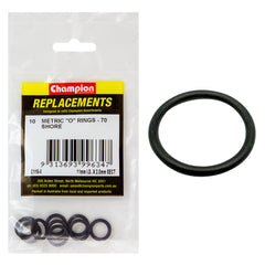 Champion - O Rings - Nitrile Rubber - 70 Shore - 11mm x 2.5mm - Black | C116-6