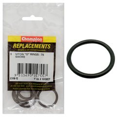 Champion - O Rings - Viton Rubber - 70 Shore - 1" x 1/8" - Brown | C118-12