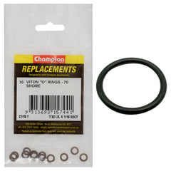 Champion - O Rings - Viton Rubber - 70 Shore - 7/32" x 1/16" - Brown | C118-1