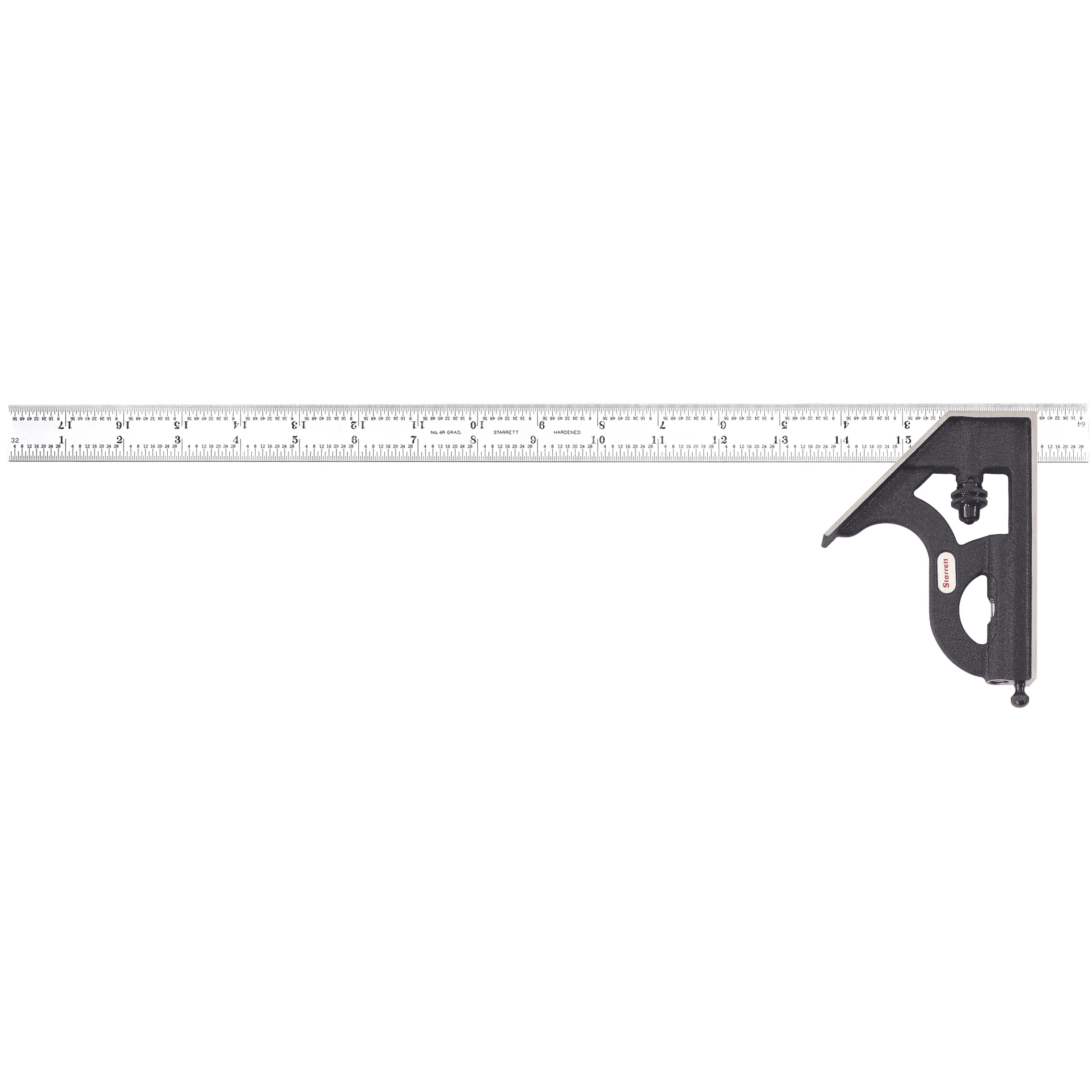 Starrett - Combination Square Cast Iron Head 18in 4R Grad | C11H-18-4R