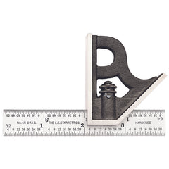 Starrett - Combination Square Cast Iron Head 4in 4R Grad | C11H-4-4R