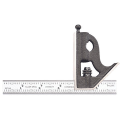Starrett - Combination Square Cast Iron Head 6in 16R Grad | C11H-6-16R