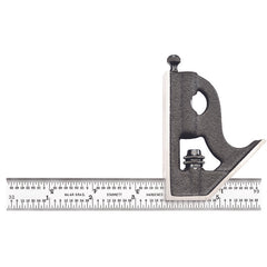 Starrett - Combination Square Cast Iron Head 6in 4R Grad | C11H-6-4R