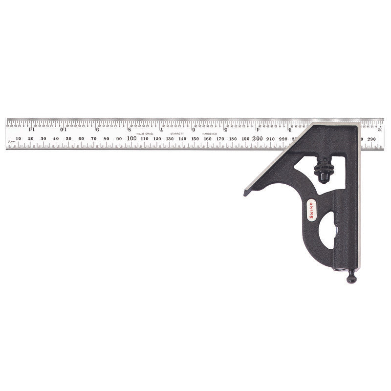Starrett - Combination Square Cast Iron Head 300mm | C11MEH-300