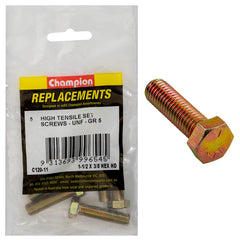 Champion - Hex Set Screws - High Tensile - 3/8" x 1 - 1/2" - UNF - Grade 5 | C120-11