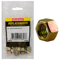 Champion - Hex Plain Nuts - 3/8" - UNF - Class 5 | C120-14
