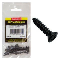 Champion - Self Tapping Screws - Rsd - Phillips - 4.2 x 19mm - Black | C1200-14