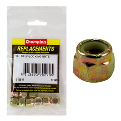 Champion - HEX NUTS-SELF LOCKING-NYLON INSERT-3/8"-UNF | C126-10