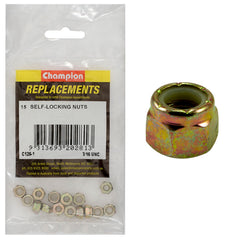 Champion - HEX NUTS-SELF LOCKING-NYLON INSERT-10/24"-UNC | C126-1