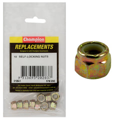 Champion - HEX NUTS-SELF LOCKING-NYLON INSERT-5/16"-UNC | C126-3