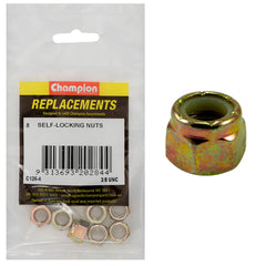 Champion - HEX NUTS-SELF LOCKING-NYLON INSERT-3/8"-UNC | C126-4