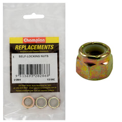 Champion - HEX NUTS-SELF LOCKING-NYLON INSERT-1/2"-UNC | C126-6