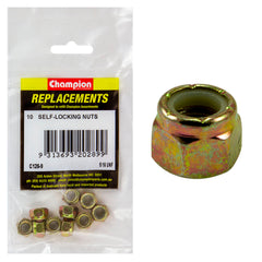 Champion - HEX NUTS-SELF LOCKING-NYLON INSERT-5/16"-UNF | C126-9