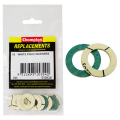 Champion - WASHERS-FLAT-FIBRE-M12 x 24 x 2.00mm-WHITE | C140-1