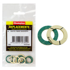 Champion - WASHERS-FLAT-FIBRE-M16 x 22 x 2.00mm-WHITE | C140-2