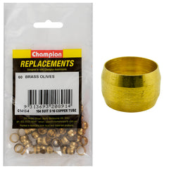 Champion - Compression Sleeves - Brass - 5/16" - Suits Copper Tube | C1412-4