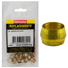 Champion - Compression Sleeves - Brass - 3/8" - Suits Copper Tube | C1412-5