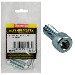Champion - Socket Head Cap Screws-High Tensile-M8 x 35mm-Zinc Plated | C1417-12