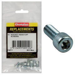 Champion - Socket Head Cap Screws - High Tensile - M5 x 10mm - Zinc Plated | C1417-1