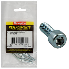 Champion - Socket Head Cap Screws - High Tensile - M6 x 25mm - Zinc Plated | C1417-7